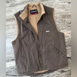 Wolverine Men's “Upland Vest” Dark Brown Fleece-Lined Vest